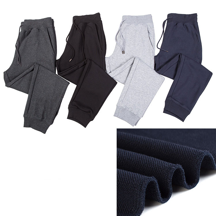 Neue Mode Terry geschlossene Jogginghosen 300G Drawschnellstring Lose und dünne Casual Trendy Hosen