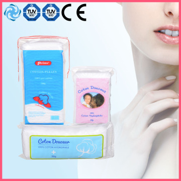 Facial cleansing cosmetic cotton puff square