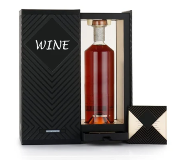 Black Matt Cardboard wine champagne paper gift box