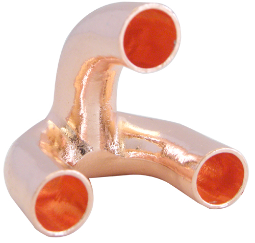 Concentric Copper Tripod Bends