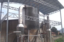 Lithium iron phosphate centrifugal spray dryer
