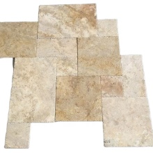 Dark Brown Travertine Outdoor Floor Tiles for Pool Decking