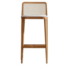 Factory Wholesaler Natural Rattan Barstool - Solid Wood Modern High Chair