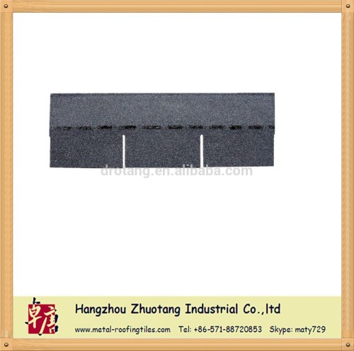 Hot sale! 3-Tab asphalt roof shingle-Onyx black