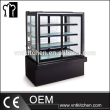 cake show case Fusion Black Curved Glass Refrigerated Deli Case