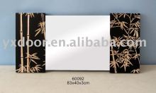 wooden mirror. wooden art mirror. wooden style mirror