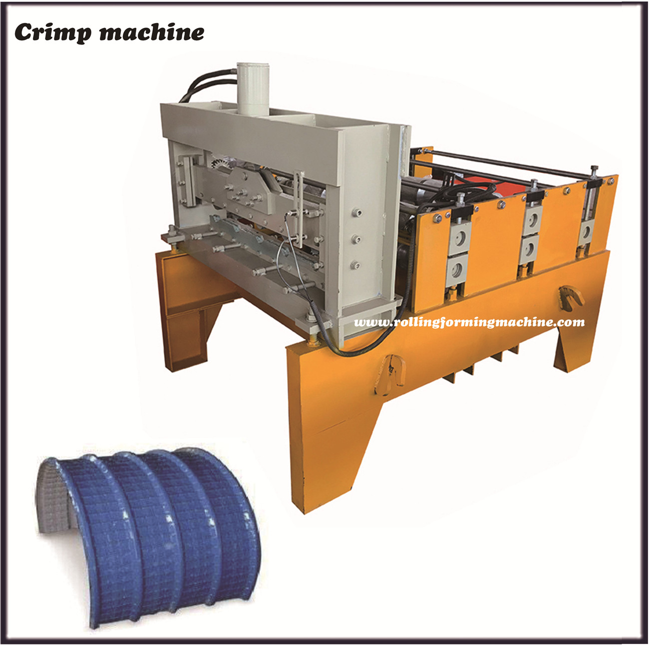 Hydraulic automatic roof sheet horizontal curving machine bending equipment