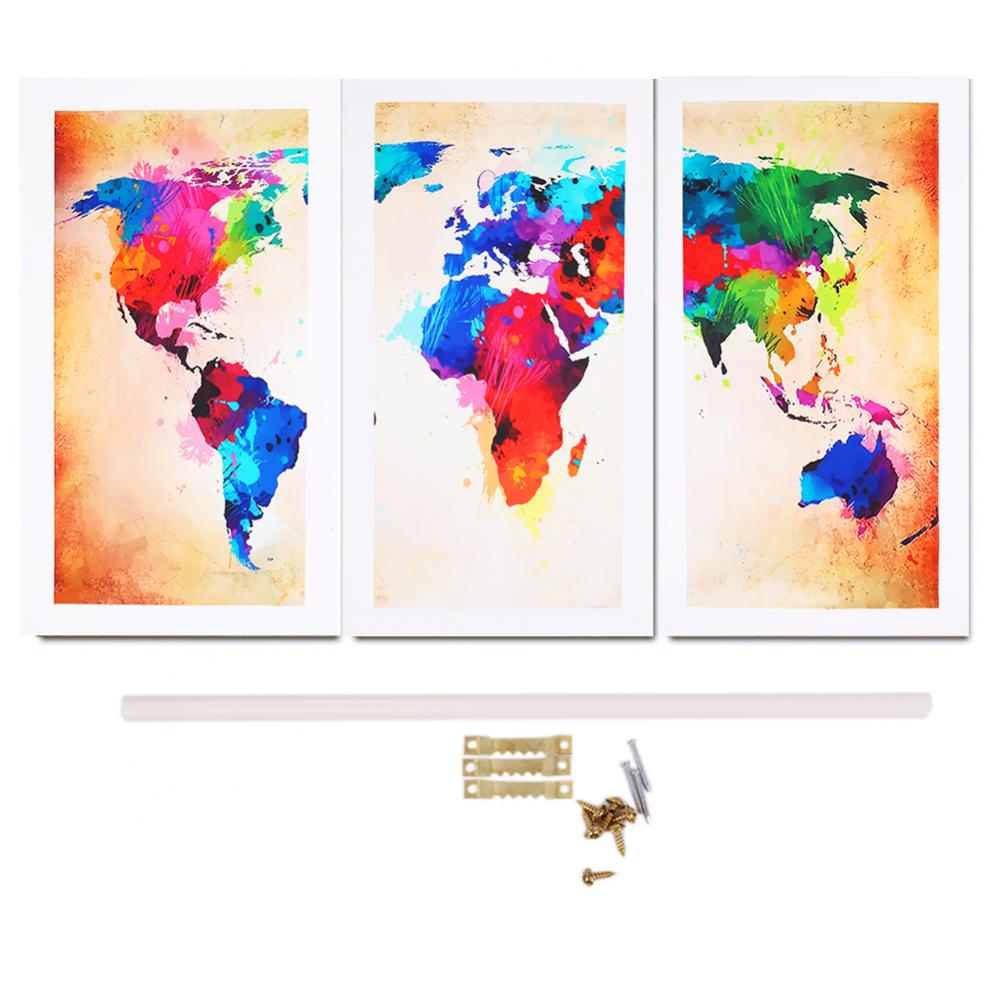 Canvas Print World Map Art Pictures