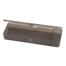 New Design Double-Sided Opening Clear Plastic Pencil Case for School