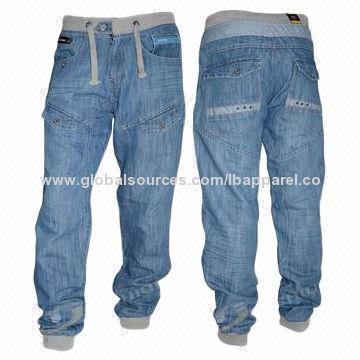 New Boy Kids Denim Jogger Cuffed Jeans