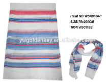 2014 Winter/Autumn scarf style stripe pattern in 100% Viscose ,hot-selling Pashmina scarf