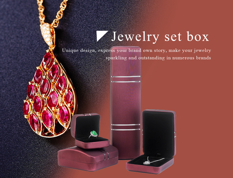 2020 Bespoke Design Ring Necklace Packaging Luxury Jewelry Box With Logo