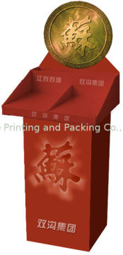 Customized Printed Pop Cardboard Display Stand For Promotion