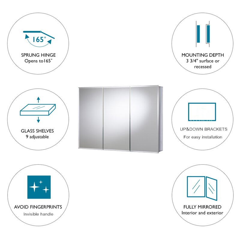 Aluminum bathroom cabinet