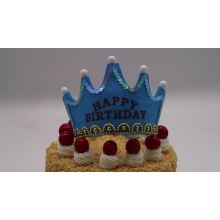 Sombrero de fiesta LED King Princess Crown no tejido que brilla intensamente