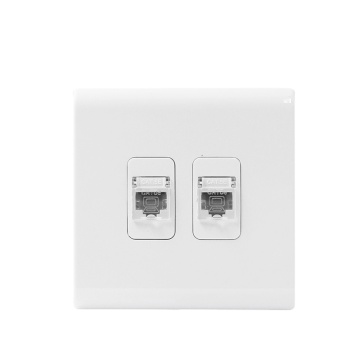 Popular electrical sockets 2Gang RJ45 LAN Socket Outlets