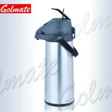 Stainless steel Glass vacuum airpot, isolation pump pot, thermos coffee pot 1.9L