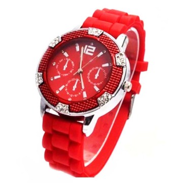 Luxury Girls Fashion Silicone Strap Wristwatch