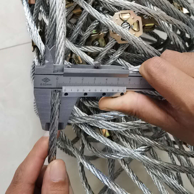 Valla de protección de pendiente para montaña SNS Protección de pendiente Mesh Cable de acero Cable de acero Rodado GPS2 Barrera de caída de rocas Netting