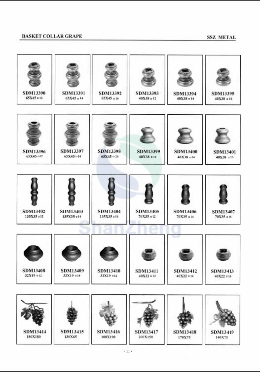 Cast Iron Collars Cast Steel Collar for Wrought iron Stair Baluster or Balcony Railing Connect fittings