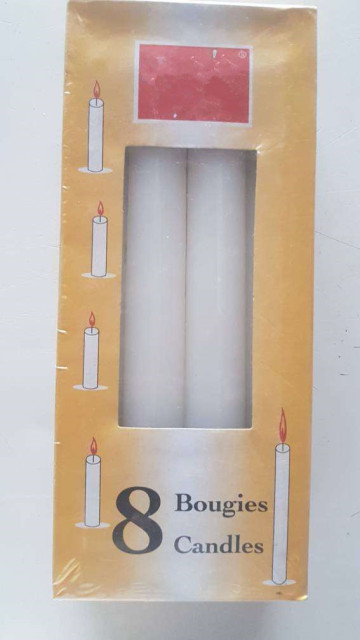 18cm candle 36g white candle cameroun candle