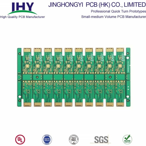Fr4 Material 12 Layer Golden Finger PCB With Plating Gold