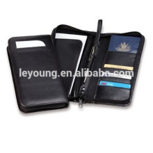 Zipper Travel Passport Holder Case Leather Passport Wallet