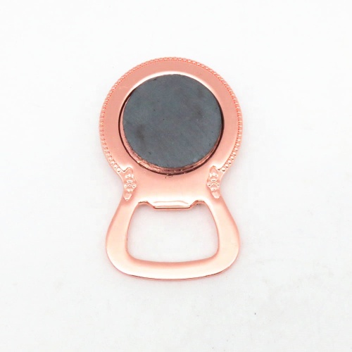 Promotion Souvenir Rose Gold Plating Fridge Bottle Opener