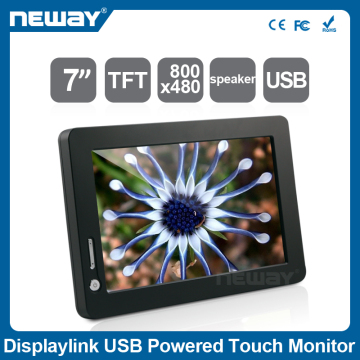 Widescreen 7 inch LCD Touch Display USB Monitor