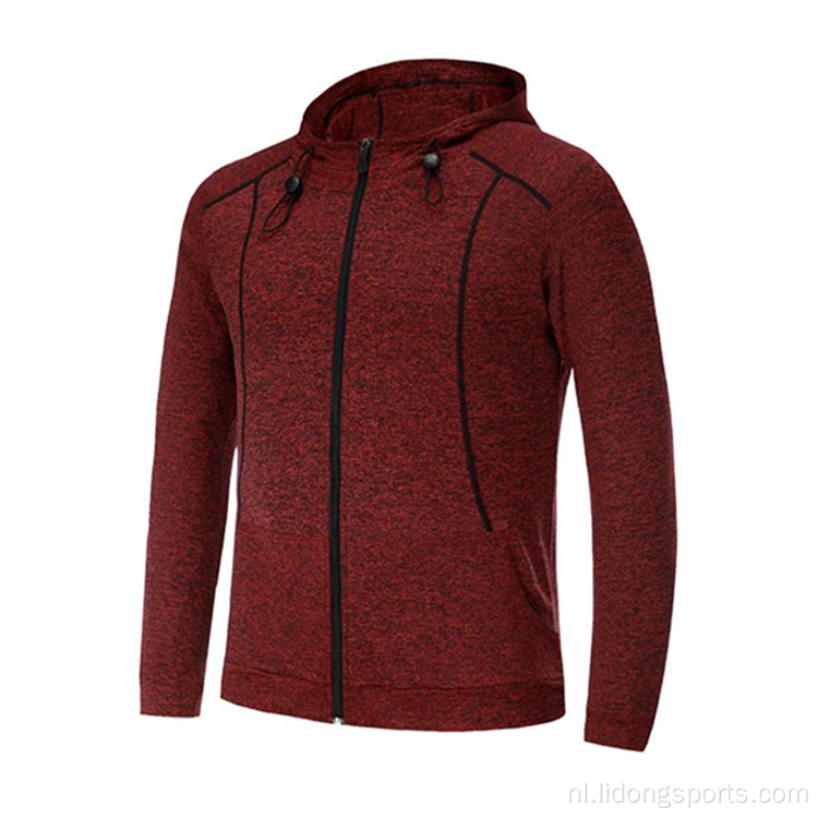 Zip Gym Hoodie Men Woman van hoge kwaliteit