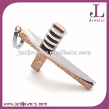 Silver Gold Plated Cross Pendant Stainless Steel Modern Cross Pendant