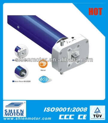 Manual tubular motor with accessories