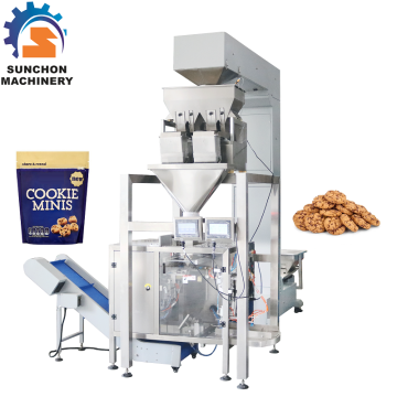 Automatic Bagging Machine for Cookies, Biscuits, and Crackers with 2 Heads Weigher