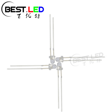 3mm Blue LED 450nm Wavelength Clear Lens