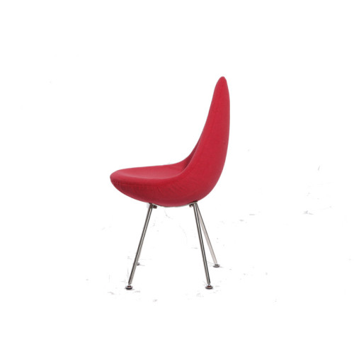 Small Red Drop Fabric Dining Chair