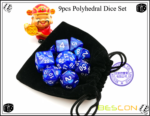 9pcs Polyhedral Dice Set-2 9pcs Polyhedral Dice Set-2