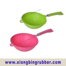 LFGB standard round silicone folding colander