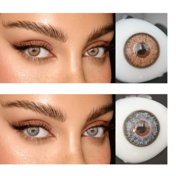 Comfort mimics contact lenses and changes the eye