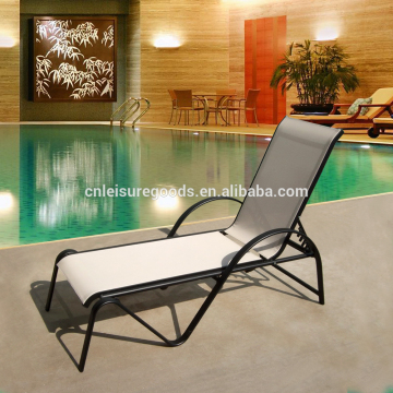 Most popular shape aluminium sling sunlounger