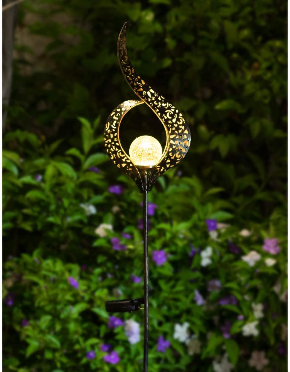 Κήπος Crackle Glass Globe Stake Lights