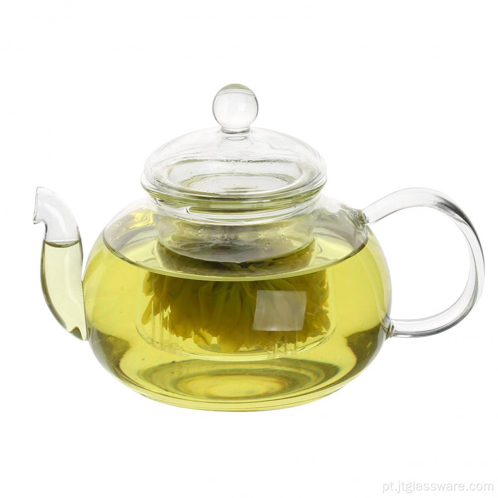 Infusor de aço inoxidável chique feito à mão de vidro