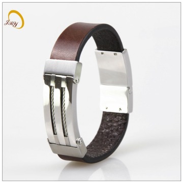 Wholesale mens bracelet mens leather bracelet mens stainless steel bracelet