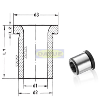 Guide bushes for Punches Collar drill bushes DIN172