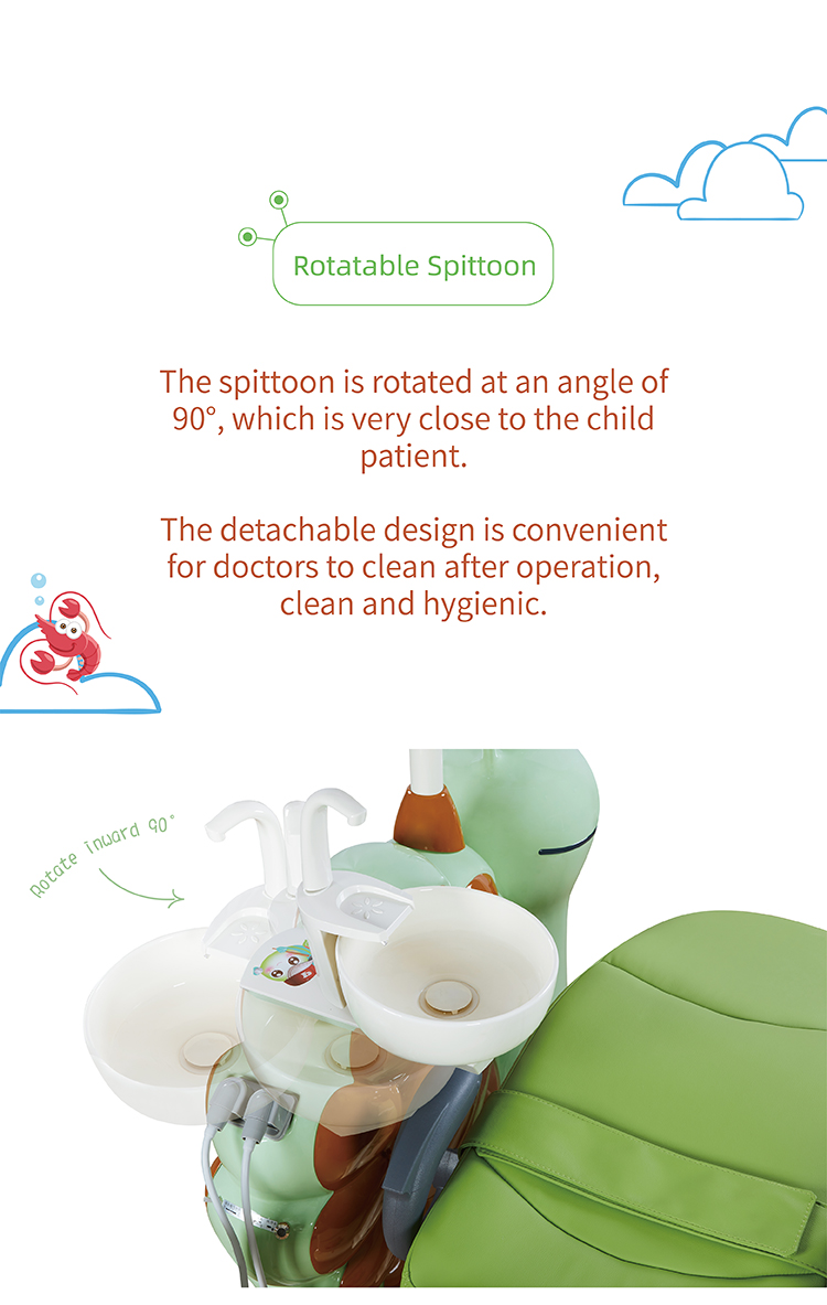 Hot Selling GD-KID Dynamic Portable Dental Unit With LED Sensor Light With 24V D.C Noiseless Motor