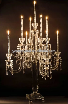 9 arms Crystal candle holder decoration international wedding