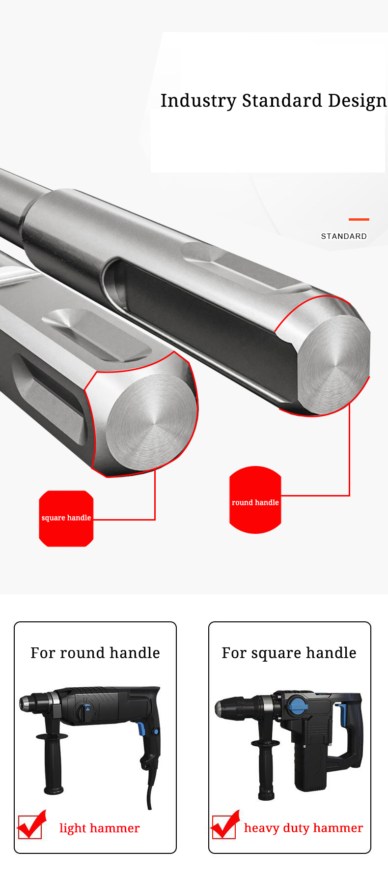 Carbide Tip SDS Plus Masonry Drill Bits Hammer Drills for Concrete and ceramic tile