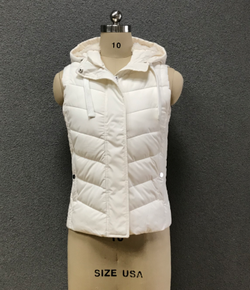 women`s  white sleeveless cotton-padded clothes