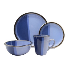 Ceramic red breakfast or salad dessert plate