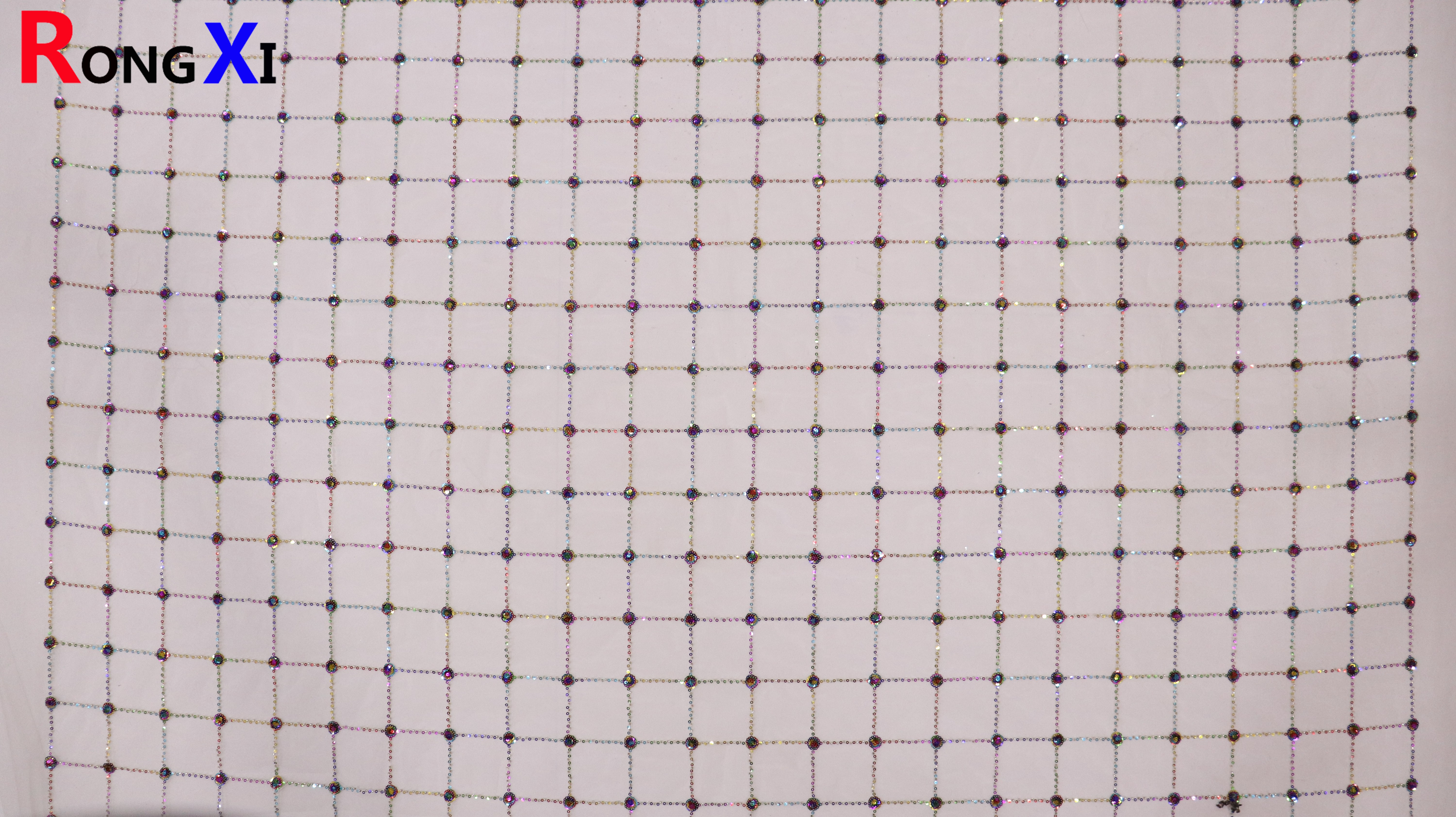 RXF1687 3mm New Design Gold Sequin Imbroidered Fabric 2019 With Low Price