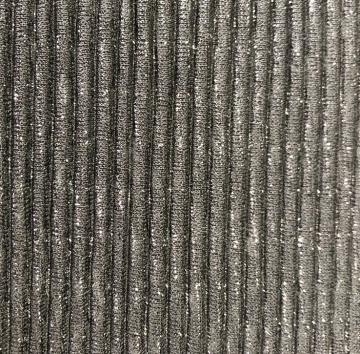 Ribbed wire crimped fabric